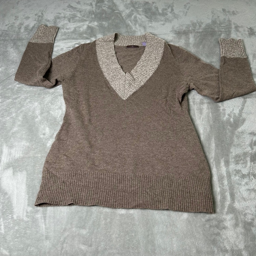 CULLEN 100% Cashmere Gray Sweater Long Sleeve Women's M